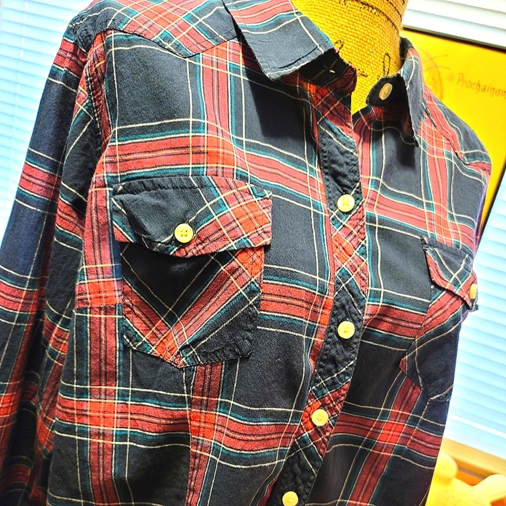 {Torrid} Plaid Button Down, Size 2x - image 1
